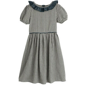 Maison Me Green Plaid Sofia Girls Dress Size 10